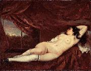 Gustave Courbet Femme nue couchee Germany oil painting artist